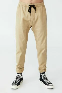 Drake Cuffed Pant WASHED OLIVE -Mens Clothing Store 321341 221 2