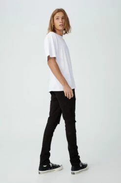 Super Skinny Jean JET BLACK BLOW OUT -Mens Clothing Store 330168 33 3