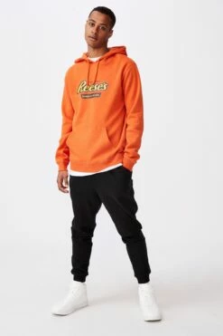 Collab Fleece Pullover LCN HER BURNT JAFFA/REESES LOGO -Mens Clothing Store 3610313 16 1
