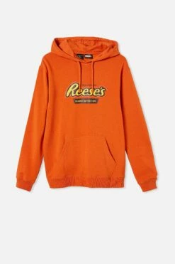 Collab Fleece Pullover LCN HER BURNT JAFFA/REESES LOGO -Mens Clothing Store 3610313 16 5