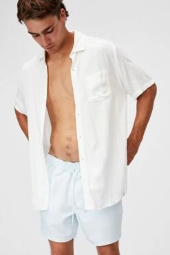 Swim Short BLUE WHITE STRIPE 7 Swim Short BLUE WHITE STRIPE -Mens Clothing Store 3610325 45 1