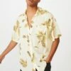 Short Sleeve Resort Shirt LEMON PAISLY FLORAL