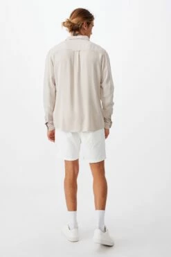 Cayman Long Sleeve Shirt STONE -Mens Clothing Store 3610530 03 4