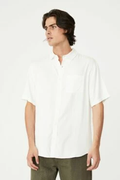 Cuban Short Sleeve Shirt WASHED BLACK -Mens Clothing Store 3610563 01 2