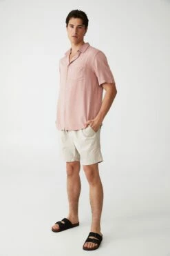 Cuban Short Sleeve Shirt WASHED BLACK -Mens Clothing Store 3610563 32 1