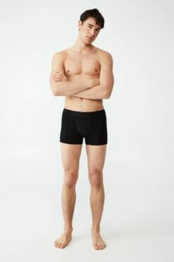 Mens Cotton Trunks DARK GREY MARLE/GREY MARLE 30 Mens Cotton Trunks DARK GREY MARLE/GREY MARLE -Mens Clothing Store 3610577 01 1