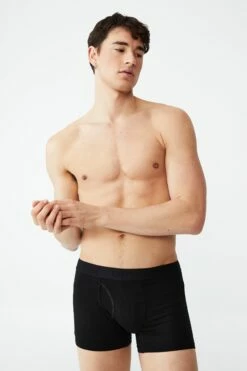 Mens Cotton Trunks DARK GREY MARLE/GREY MARLE 28 Mens Cotton Trunks DARK GREY MARLE/GREY MARLE -Mens Clothing Store 3610577 01 2 1