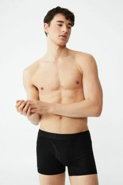 Mens Cotton Trunks DARK GREY MARLE/GREY MARLE 27 Mens Cotton Trunks DARK GREY MARLE/GREY MARLE -Mens Clothing Store 3610577 01 2