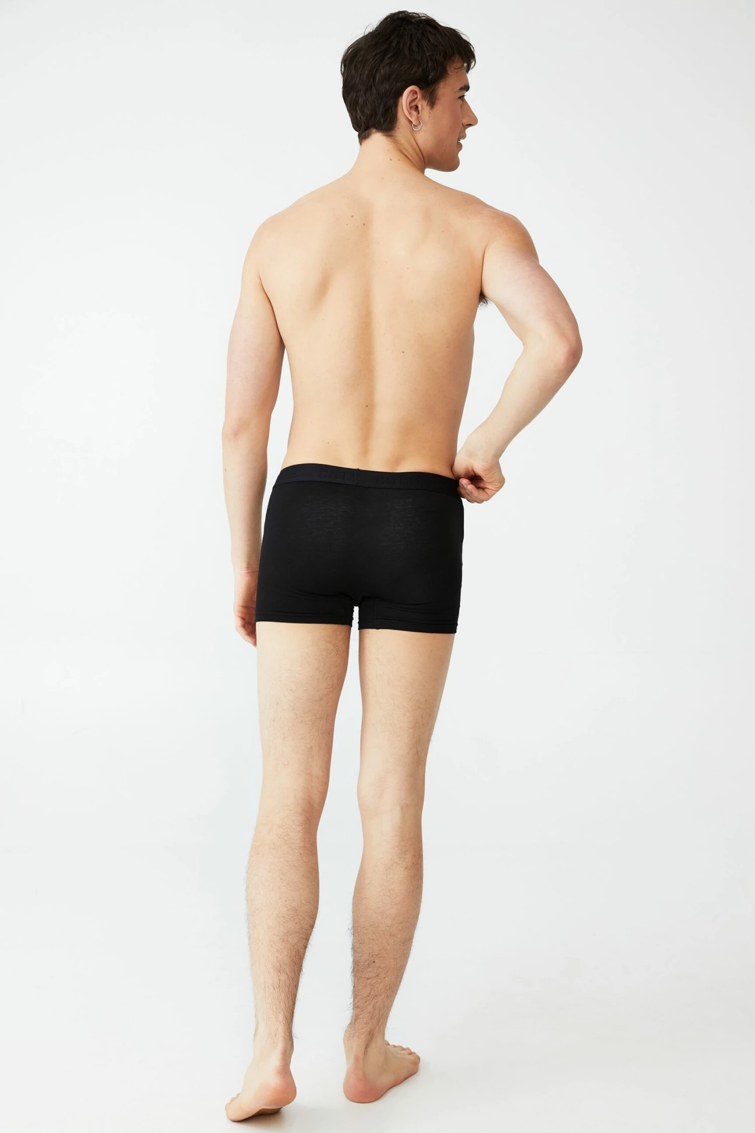 Mens Cotton Trunks DARK GREY MARLE/GREY MARLE 15 Mens Cotton Trunks DARK GREY MARLE/GREY MARLE - Image 15