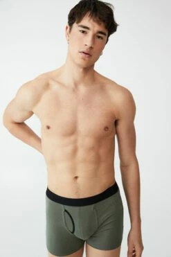 Mens Cotton Trunks DARK GREY MARLE/GREY MARLE 26 Mens Cotton Trunks DARK GREY MARLE/GREY MARLE -Mens Clothing Store 3610577 02 2