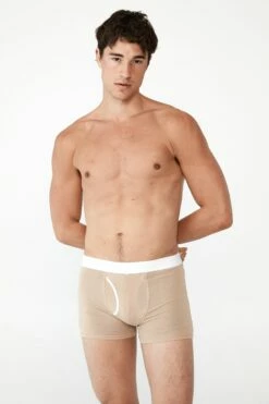 Mens Cotton Trunks DARK GREY MARLE/GREY MARLE 24 Mens Cotton Trunks DARK GREY MARLE/GREY MARLE -Mens Clothing Store 3610577 08 2