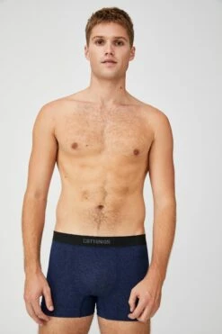 Mens Seamless Trunks LIGHT GREY MARLE/GREY MARLE -Mens Clothing Store 3610578 06 2 1