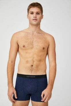 Mens Seamless Trunks LIGHT GREY MARLE/GREY MARLE -Mens Clothing Store 3610578 06 2