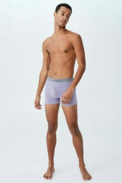 Mens Seamless Trunks LIGHT GREY MARLE/GREY MARLE -Mens Clothing Store 3610578 24 2