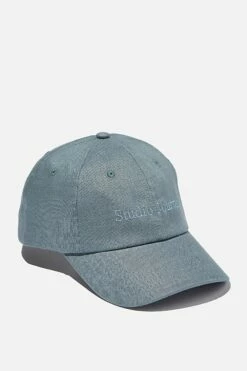 Strap Back Dad Hat WASHED BLACK CANVAS/STUDIO JOURNAL -Mens Clothing Store 3610686 25 2