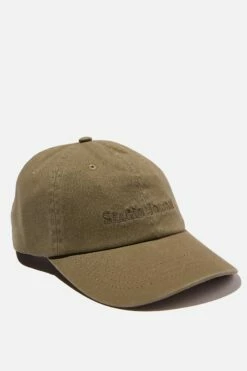 Strap Back Dad Hat WASHED BLACK CANVAS/STUDIO JOURNAL -Mens Clothing Store 3610686 33 2