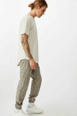 Drake Cuffed Pant SHADOW CHECK -Mens Clothing Store 3610704 02 2