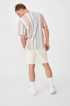 Downtown T-Shirt PARADISE DIRTY PINK STRIPE -Mens Clothing Store 3610733 02 4