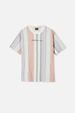 Downtown T-Shirt PARADISE DIRTY PINK STRIPE -Mens Clothing Store 3610733 02 6