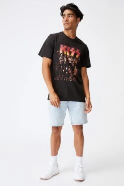 Tbar Collab Icon T-Shirt LCN BRA WASHED BLACK/GUNS N ROSES-APETITE FOR -Mens Clothing Store 3610865 12 3