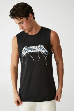 Tbar Collab Muscle LCN LN BLACK/WU TANG-LOGO -Mens Clothing Store 3610929 09 2 1