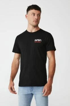 Tbar Collab Pop Culture T-Shirt LCN WB WASHED BLACK/MORTAL KOMBAT - FINISH HI -Mens Clothing Store 3610940 105 2