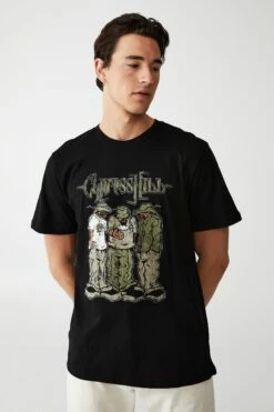 Tbar Collab Music T-Shirt LCN PRO BLACK/METALLICA - LOGO -Mens Clothing Store 3610943 42 2 1