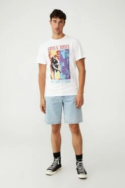 Tbar Collab Icon T-Shirt LCN BRA BLACK/THE 1975 - METAL LOGO -Mens Clothing Store 3610944 22 1