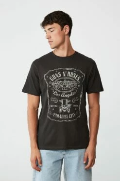 Tbar Collab Icon T-Shirt LCN BRA BLACK/THE 1975 - METAL LOGO -Mens Clothing Store 3610944 29 2