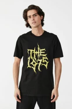 Tbar Collab Icon T-Shirt LCN BRA BLACK/THE 1975 - METAL LOGO