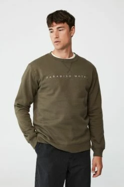 Graphic Crew Fleece LIGHT GREY MARLE/NYC FOOTBALL