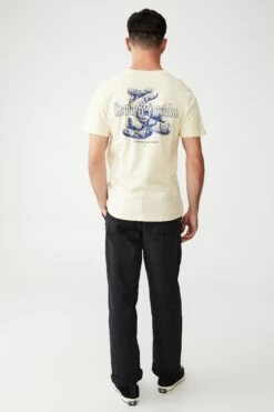 Tbar Moto T-Shirt VINTAGE WHITE/PARADISE MACHINE -Mens Clothing Store 3610950 23 4