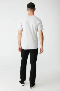 Tbar Text T-Shirt OATMEAL MARLE/SOMETIMES IN NEW YORK -Mens Clothing Store 3610951 82 3