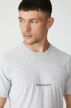 Tbar Text T-Shirt OATMEAL MARLE/SOMETIMES IN NEW YORK -Mens Clothing Store 3610951 82 4