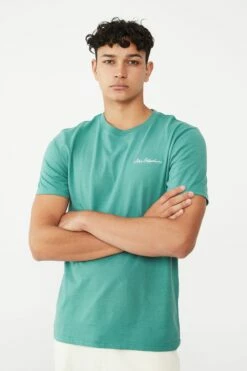 Tbar Text T-Shirt OATMEAL MARLE/SOMETIMES IN NEW YORK -Mens Clothing Store 3610951 85 2