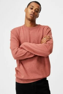 Lightweight Crew Knit DUSTY PINK -Mens Clothing Store 3610955 13 2