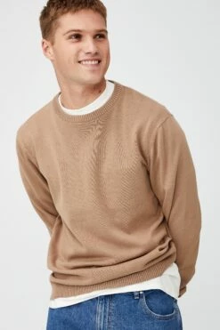 Lightweight Crew Knit DUSTY PINK -Mens Clothing Store 3610955 17 1