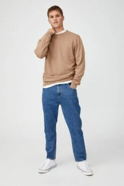 Lightweight Crew Knit DUSTY PINK -Mens Clothing Store 3610955 17 4