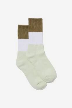 Essential Active Sock CHOCOLATE/SAGE/FAIRISLE -Mens Clothing Store 3610964 108 2
