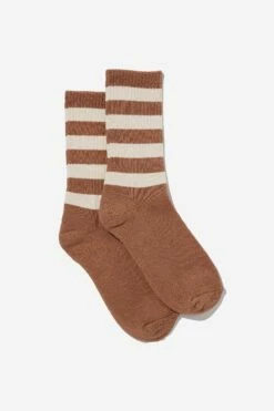 Essential Active Sock CHOCOLATE/SAGE/FAIRISLE -Mens Clothing Store 3610964 111 2