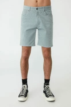 Straight Short WASHED BLUE CORD -Mens Clothing Store 3611083 08 2 1