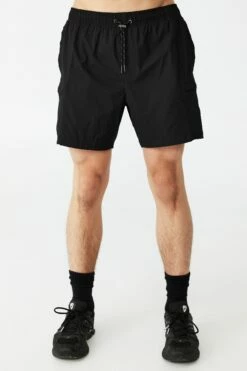 Nylon Urban Short BLACK -Mens Clothing Store 3611125 01 2