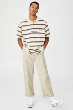 Loose Fit Pant KHAKI CANVAS -Mens Clothing Store 3611149 03 2