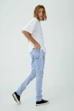 Super Skinny Jean TOUR BLUE BLOWOUT REPAIR -Mens Clothing Store 3611176 01 3