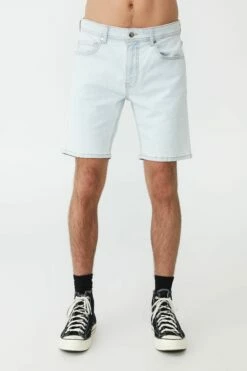 Straight Short STONE LIGHT BLUE