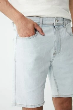 Straight Short STONE LIGHT BLUE -Mens Clothing Store 3611196 01 4