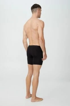 Mens Organic Cotton Long Leg Trunks DARK GREY MARLE/GREY MARLE -Mens Clothing Store 3611206 01 1