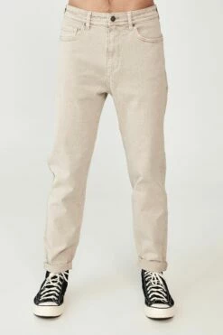 Relaxed Tapered Jean WASHED CHALK