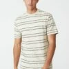Loose Fit T-Shirt HAPPY LAVENDER TEXTURED STRIPE