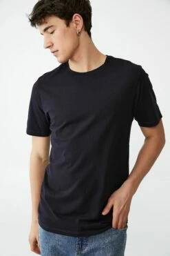 Organic Crew T-Shirt STONE CLAY -Mens Clothing Store 3611220 04 2